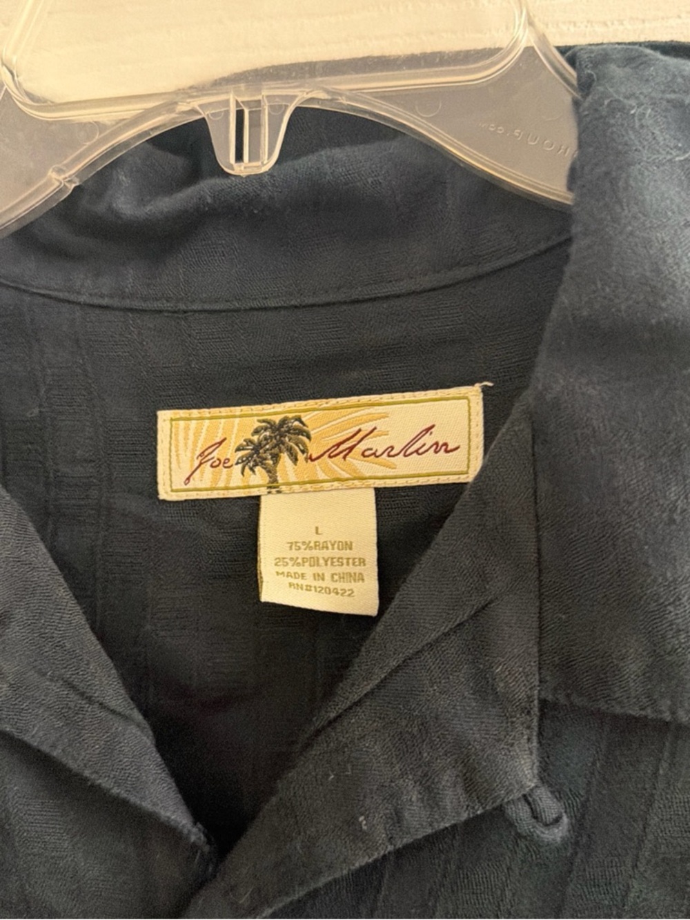 Joe Marlin Men’s Casual Button-Down Shirt in Navy